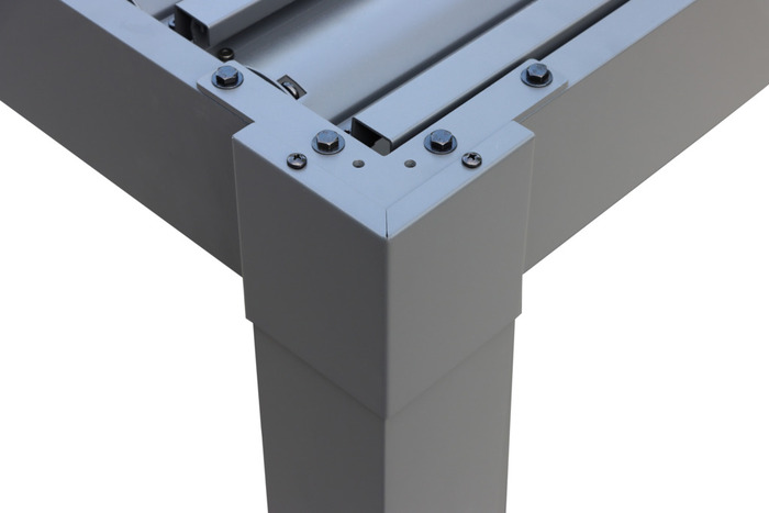 Pergola m/justerbart tag 3 x 3 meter - Sunlife®